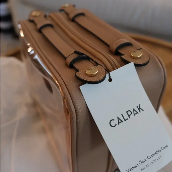 Calpak Medium Cosmetics Case in Caramel - Picture 2 of 9